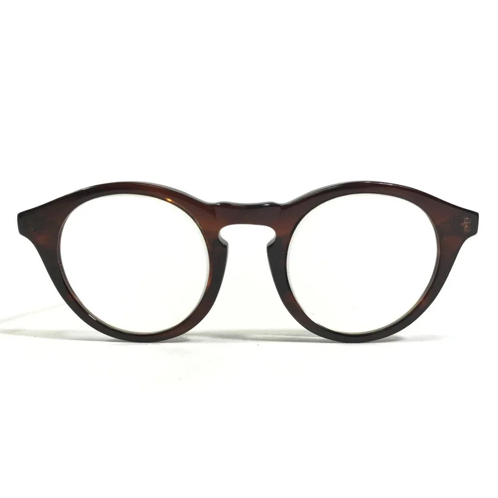 Vintage Lighthouse INT Eyeglasses Frames Brown Thick Rim Horn Rim 52-22-140